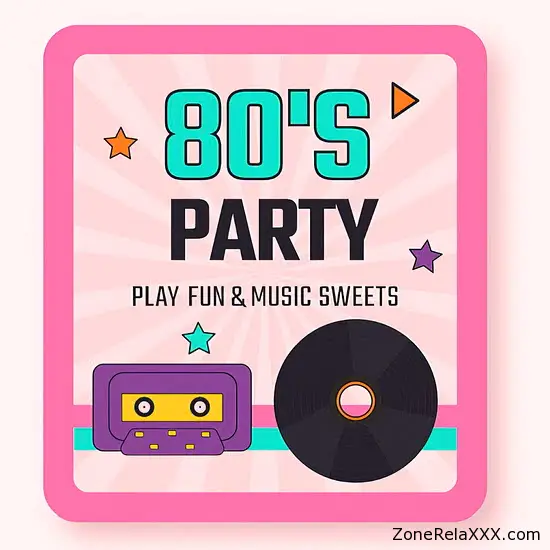 80s Party: Play Fun and Music Sweets